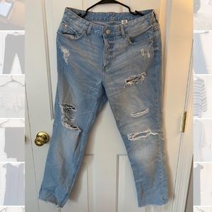 Distressed H&M jeans